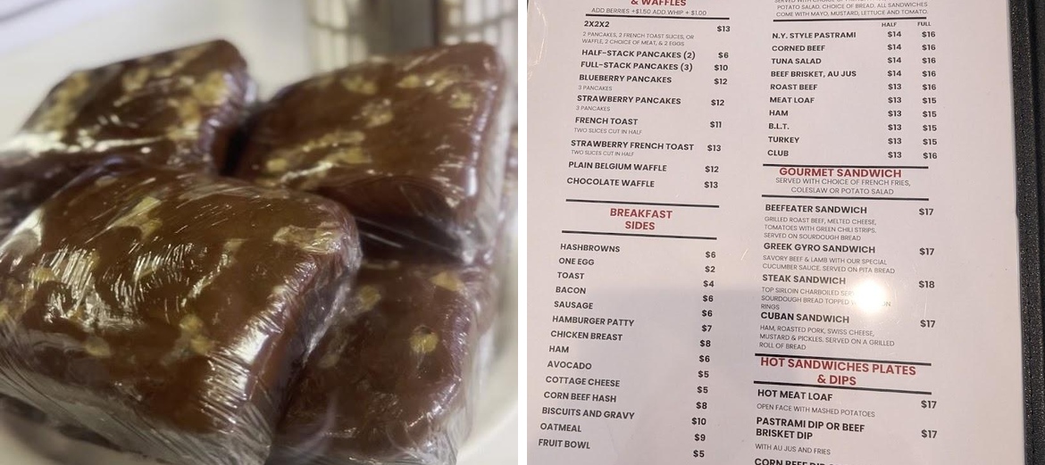 Roxsbury Deli & Grill Menu