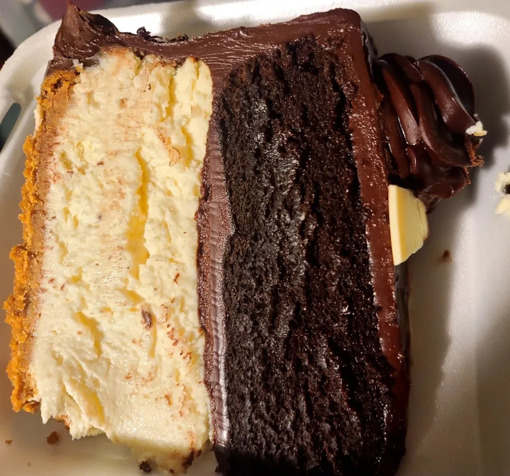 Cheesecake Chocolate Layered Cake w Chocolate Frosting